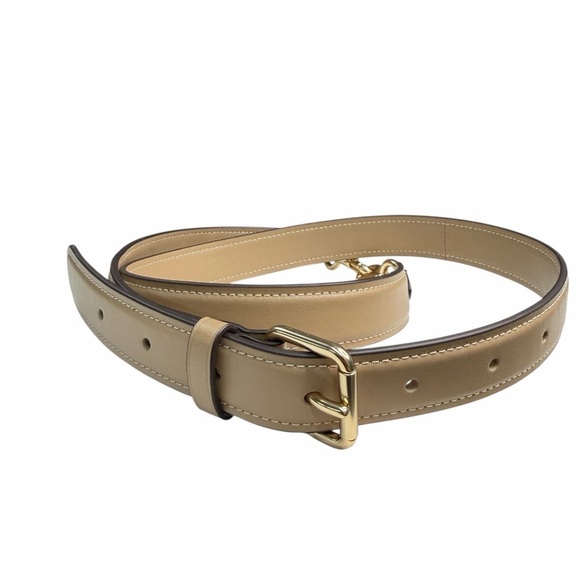 Coach replacement strap Tan Leather adjustable Gold Buckle
